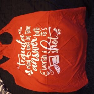 Red Graphic Women Tank Top